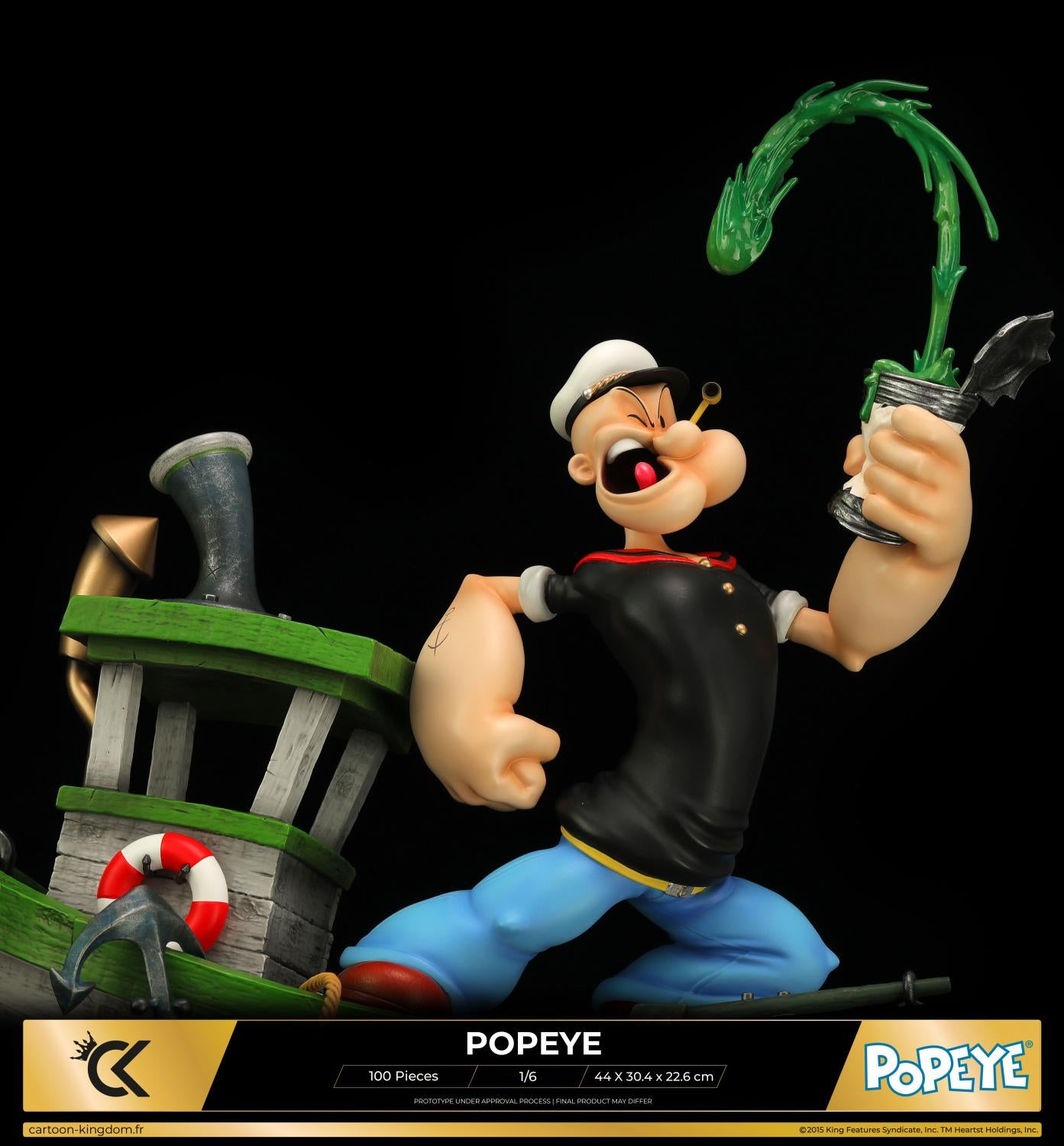 Figurine Vintage Popeye – Italo Cremona – Années 60 – Dessin Animé