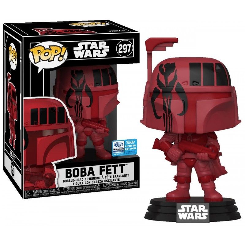 Figurine Pop Star Wars : Le Livre de Boba Fett #462 pas cher : Boba Fett - Chrome Rouge