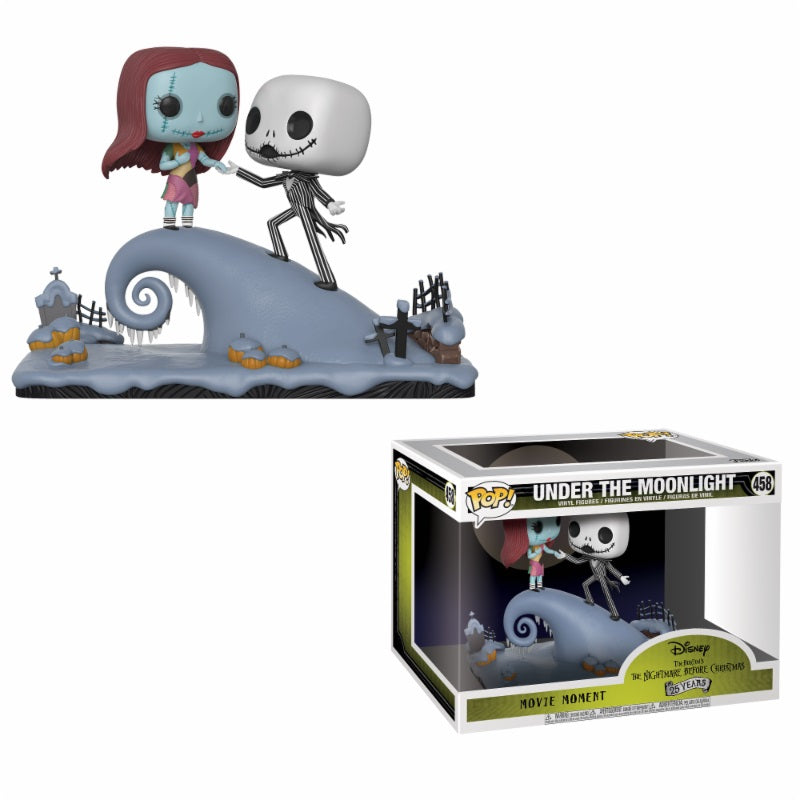 THE NIGHTMARE BEFORE CHRISTMAS: UNDER THE MOONLIGHT, MOVIE MOMENTS, FUNKO POP! #458 - coffret de 2 figurines en vinyle