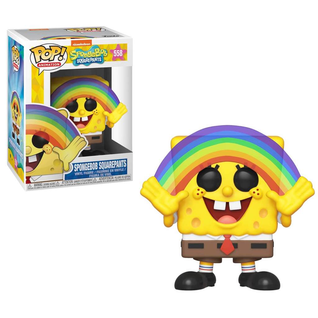 BOB L'EPONGE: SPONGEBOB SQUAREPANTS, RAINBOW, FUNKO POP! ANIMATION #558 - figurine vinyl 10 cm