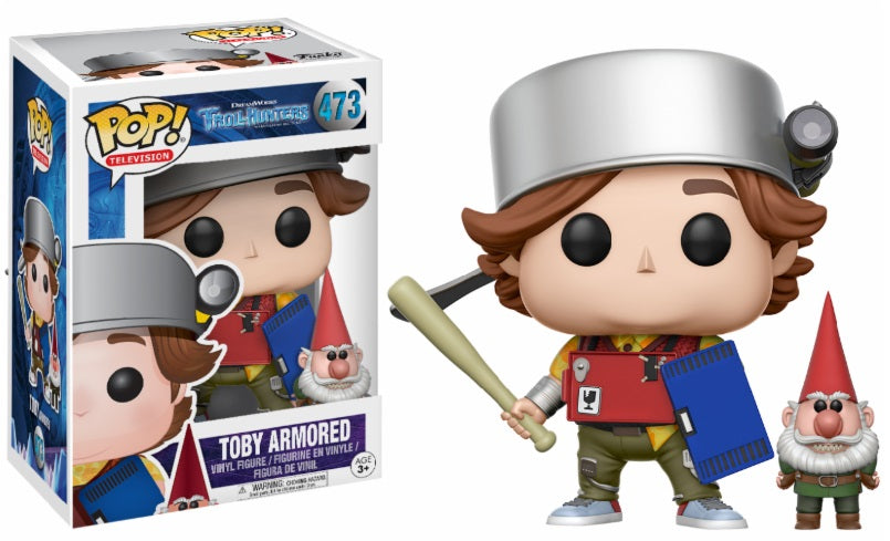 CHASSEURS DE TROLLS: TOBY ARMORED, FUNKO POP! ANIMATION #473 - figurine vinyl 10 cm