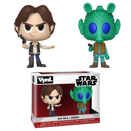 STAR WARS: HAN SOLO + GREEDO, FUNKO VYNL - coffret de 2 figurines vinyl 10 cm