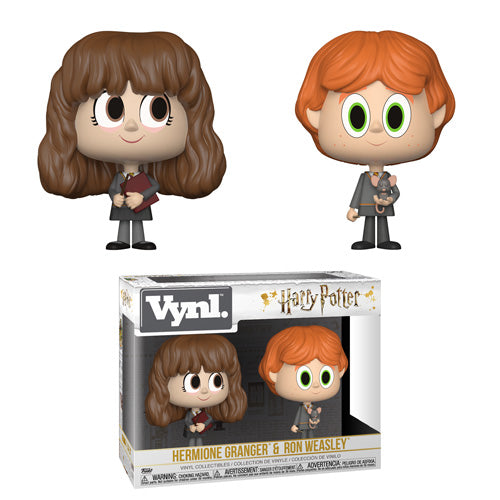 HARRY POTTER: HERMIONE GRANGER & RON WEASLEY, FUNKO VYNL - coffret de 2 figurines vinyl 10 cm