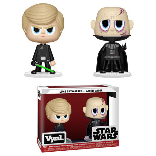 STAR WARS: LUKE SKYWALKER + DARTH VADER, FUNKO VYNL - coffret de 2 figurines vinyl 10 cm
