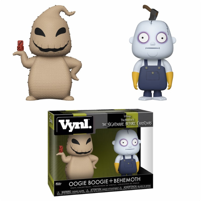 L'ETRANGE NOEL DE MR. JACK: OOGIE BOOGIE + BEHEMOTH, FUNKO VYNL - coffret de 2 figurines vinyl 10 cm
