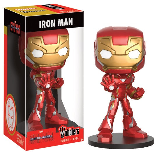 CAPTAIN AMERICA, CIVIL WAR: IRON MAN, WOBBLERS - figurine bobble-head vinyl 14 cm