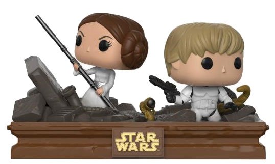 STAR WARS, EPISODE IV: MOVIE MOMENTS, TRASH COMPACTOR ESCAPE, FUNKO POP! #224 - coffret de 2 figurines bobble-head vinyl 10 cm