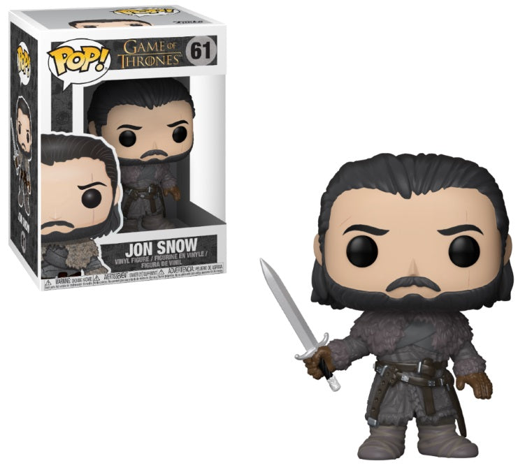 GAME OF THRONES: JON SNOW (BEYOND THE WALL), FUNKO POP! #61 - figurine vinyl 10 cm