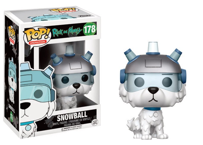 RICK and MORTY: SNOWBALL, FUNKO POP! ANIMATION #178 - figurine vinyl 10 cm