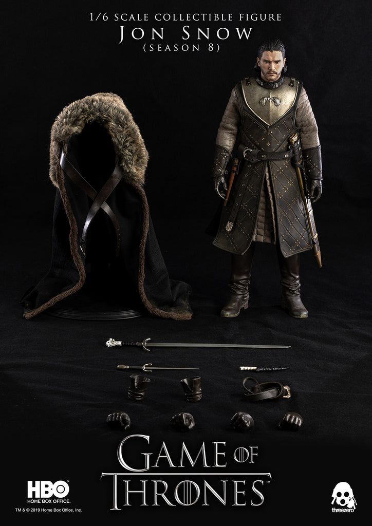 Jon Snow Season 8 Threezero Game Of thrones GOT 3z0101 1/6 action