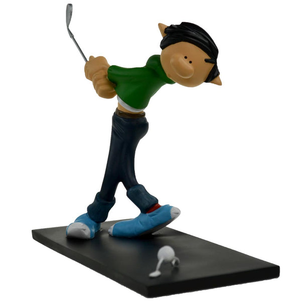 GASTON LAGAFFE: GASTON GOLFEUR - statuette résine 15 cm