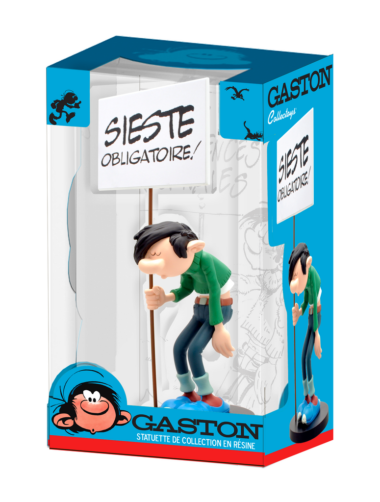 FIGURINE DE COLLECTION Plastoy: Gaston Lagaffe avec son dossier urgent FIGURINE DE COLLECTION Plastoy: Gaston Lagaffe avec son dossier urgent