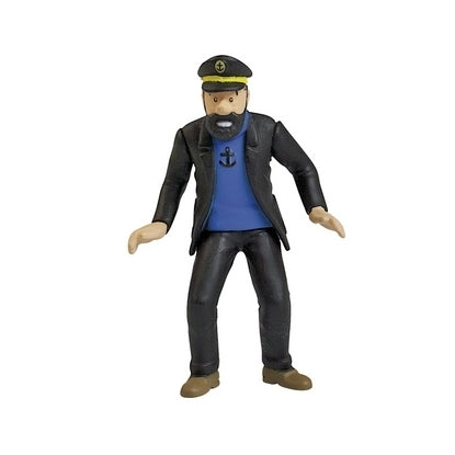 TINTIN: HADDOCK AU RALLYE - figurine plastique (petit modèle)