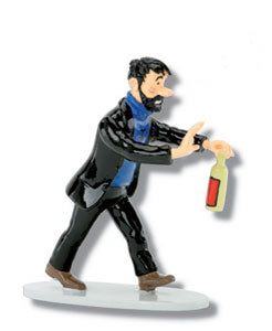 TINTIN: HADDOCK "BOUTEILLE" - figurine métal 8.5 cm