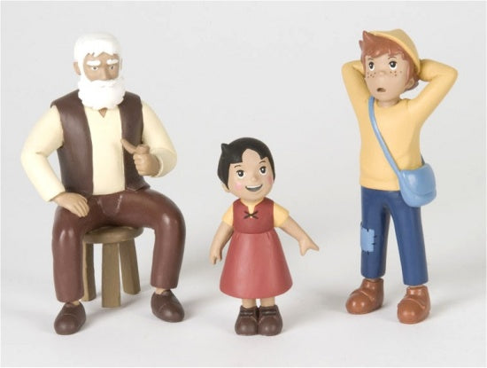 HEIDI - PACK DE 3 FIGURINES 7 à 15 CM N°1 "MONTAGNE"