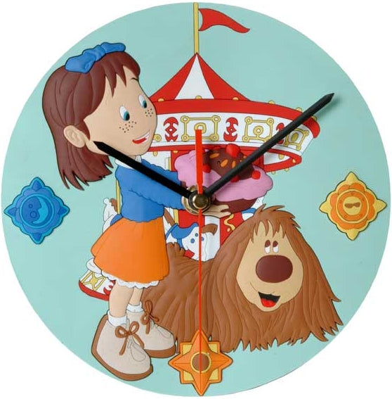 LE MANEGE ENCHANTE - horloge pvc 18 cm