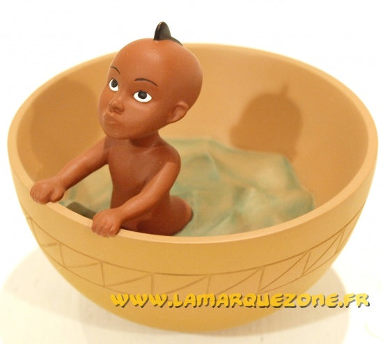KIRIKOU: KIRIKOU DANS SA CALEBASSE - statuette résine 7 cm