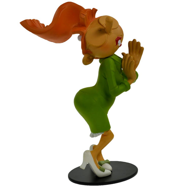 GASTON LAGAFFE: JEANNE SEDUITE - statuette résine 18 cm