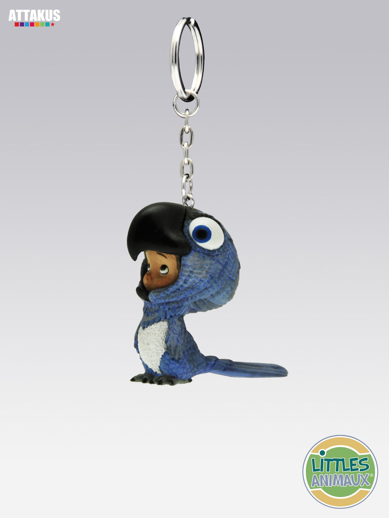 LITTLES ANIMAUX (VARANDA): LITTLE PERROQUET - porte-clé pvc 4.5 cm