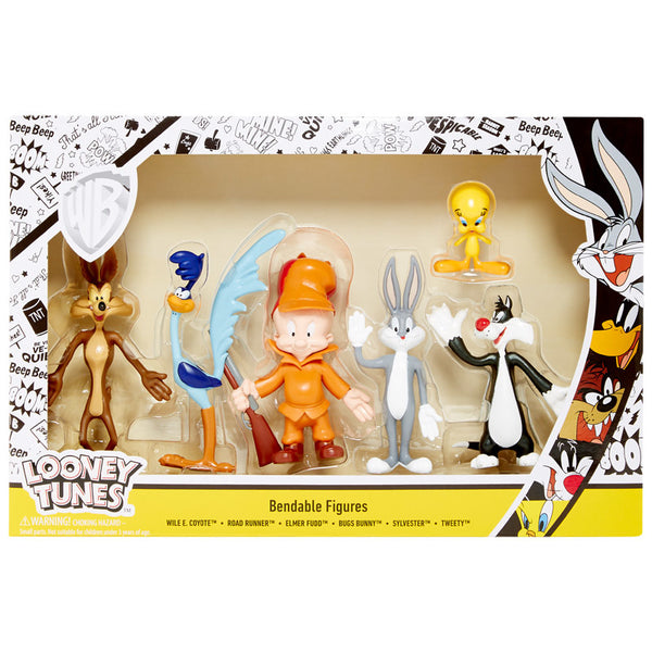 LOONEY TUNES: 6-PACK - figurines flexibles 4 à 10.5 cm