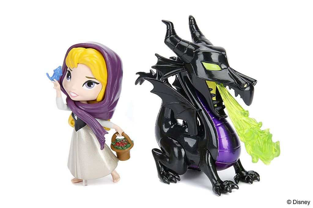 LA BELLE AU BOIS DORMANT: MALEFICENT & BRIAR ROSE - figurines en métal 10 cm (METALFIGS D3)