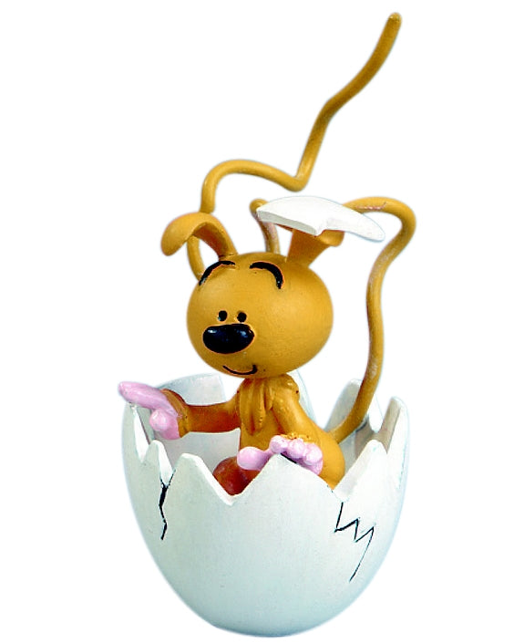 LE MARSUPILAMI: BEBE MARSU DANS L'OEUF - figurine pvc 5 cm