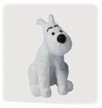 TINTIN: MILOU ASSIS - figurine plastique (grand modèle) série 4 #16