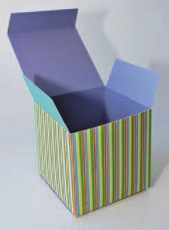 TINTIN - boîte cadeau mauve 13 x 13 x 13 cm