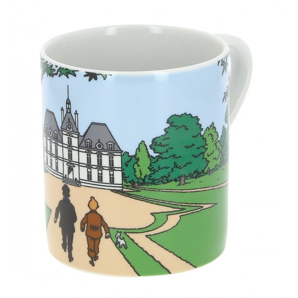 TINTIN: TINTIN ET HADDOCK, CHATEAU DE MOULINSART - mug en porcelaine