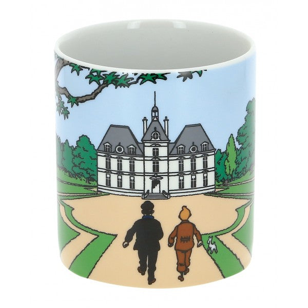 TINTIN: TINTIN ET HADDOCK, CHATEAU DE MOULINSART - mug en porcelaine