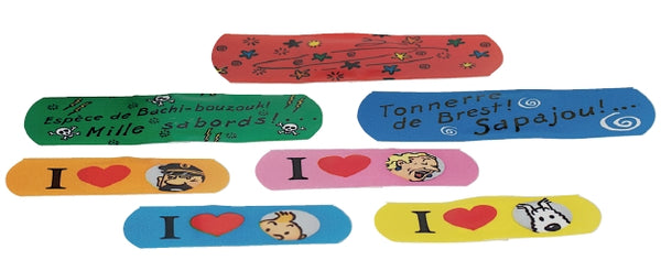 TINTIN: PANSEMENTS, BOITE NOIRE - boîte de 31 pansements stériles