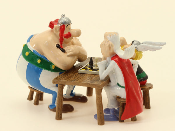 Figurine Pixi Astérix: Astérix, Obélix et Panoramix, la partie d'échecs 2372