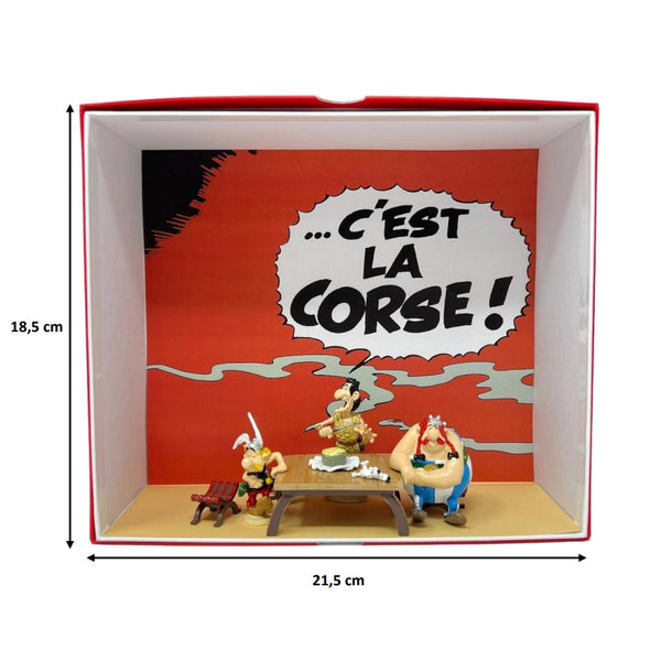 Figurine Pixi Astérix: C'est la Corse, collection boite décor 2375