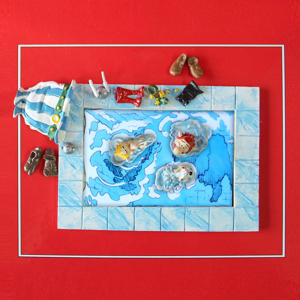 ASTERIX: ASTERIX, OBELIX ET IDEFIX, MES GAULOIS SONT DANS LA PLEINE - figurines en métal