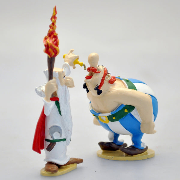 ASTERIX: OBELIX, UNE, DEUX, TROIS GOUTTES...  - figurines en métal