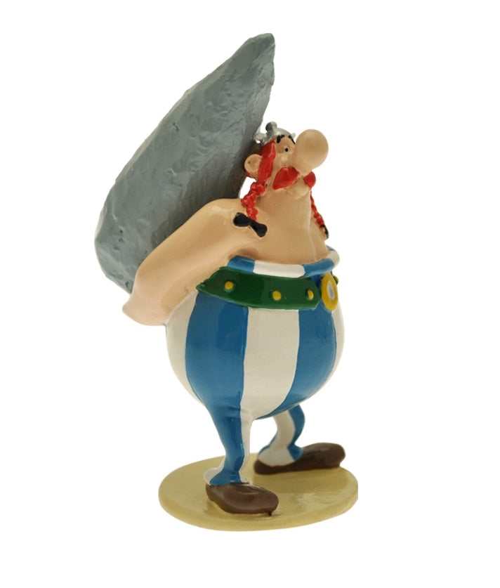 ASTERIX: OBELIX MENHIR, COLLECTION ORIGINE - figurine métal