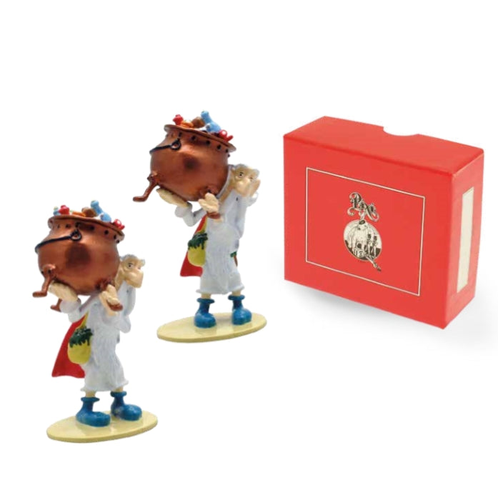 ASTERIX: PANORAMIX PORTANT LE CHAUDRON, COLLECTION ORIGINE #2 - figurine métal