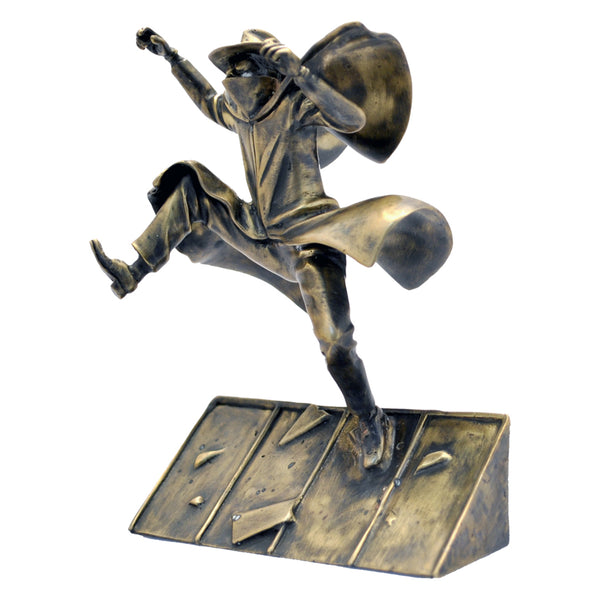 BLAKE & MORTIMER: GUINEA PIG SAUTANT DU TOIT - figurine en bronze 12.5 cm