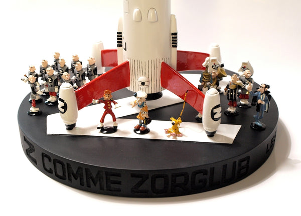 SPIROU: Z COMME ZORGLUB - coffret 20 mini-figurines + fusée 26 cm