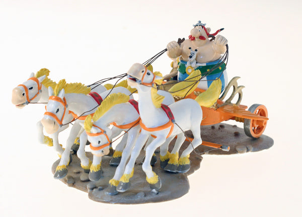ASTERIX: LE CHAR DE LA TRANSITALIQUE - figurines métal