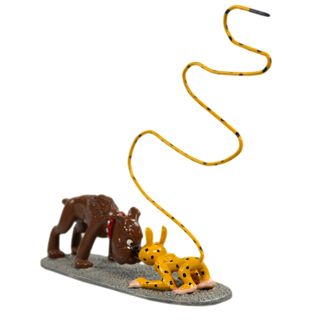 LE MARSUPILAMI LIGOTANT LE LION - figurine métal 10 cm LE MARSUPILAMI LIGOTANT LE LION - figurine métal 10 cm