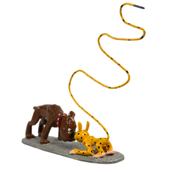 LE MARSUPILAMI: NEZ A NEZ AVEC LE BULL-DOG - figurines métal