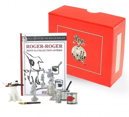 ASTERIX: ROGER-ROGER PEINT SA COLLECTION ASTERIX - figurines métal
