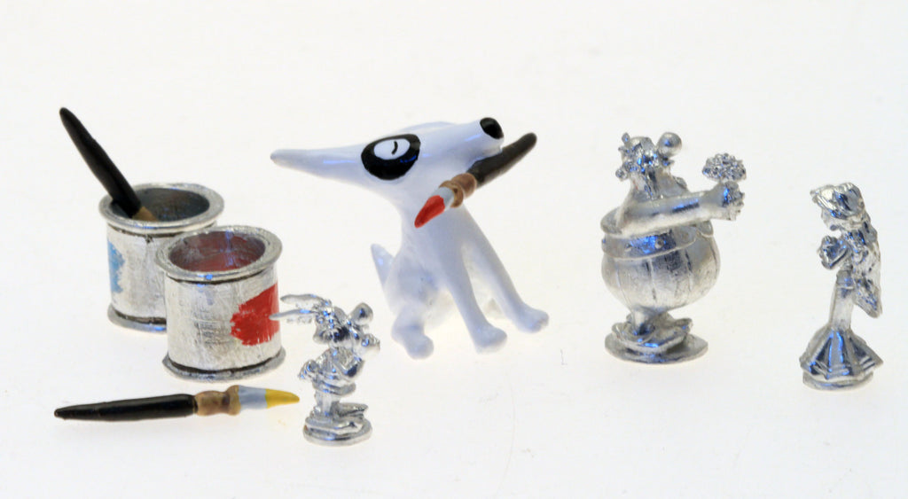 ASTERIX: ROGER-ROGER PEINT SA COLLECTION ASTERIX - figurines métal