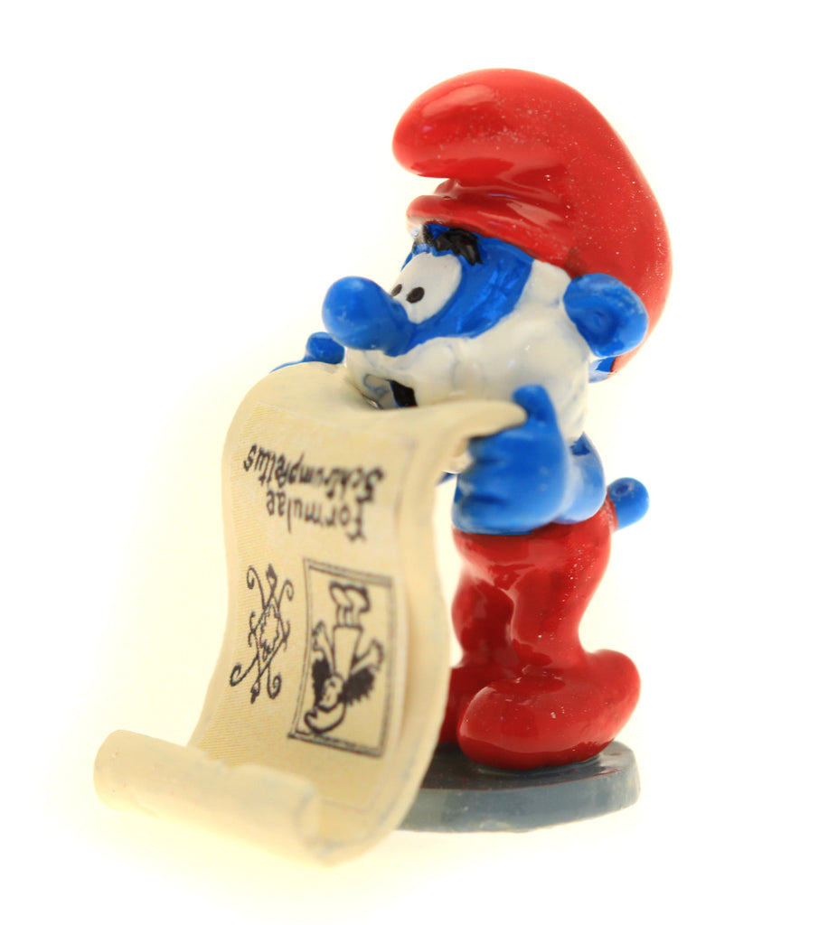 LES SCHTROUMPFS: LE GRAND SCHTROUMPF AFFICHE, COLLECTION ORIGINE #2 - figurine métal 3.5 cm