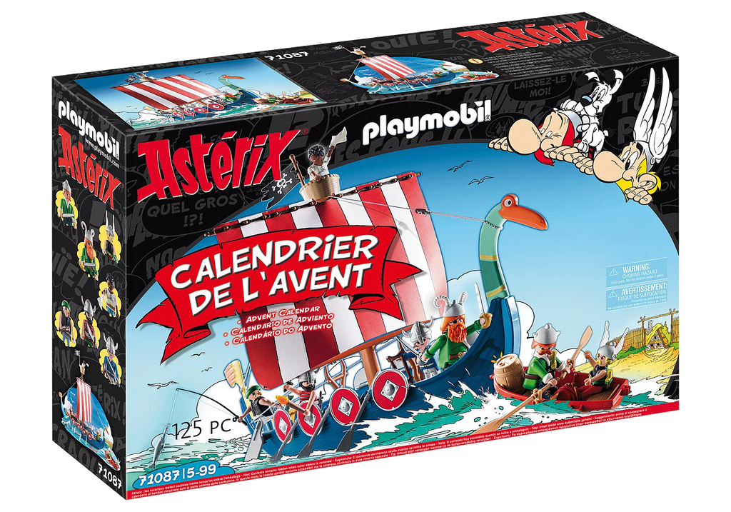 Figurines Playmobil Astérix, le calendrier de l'Avent pirate 71087