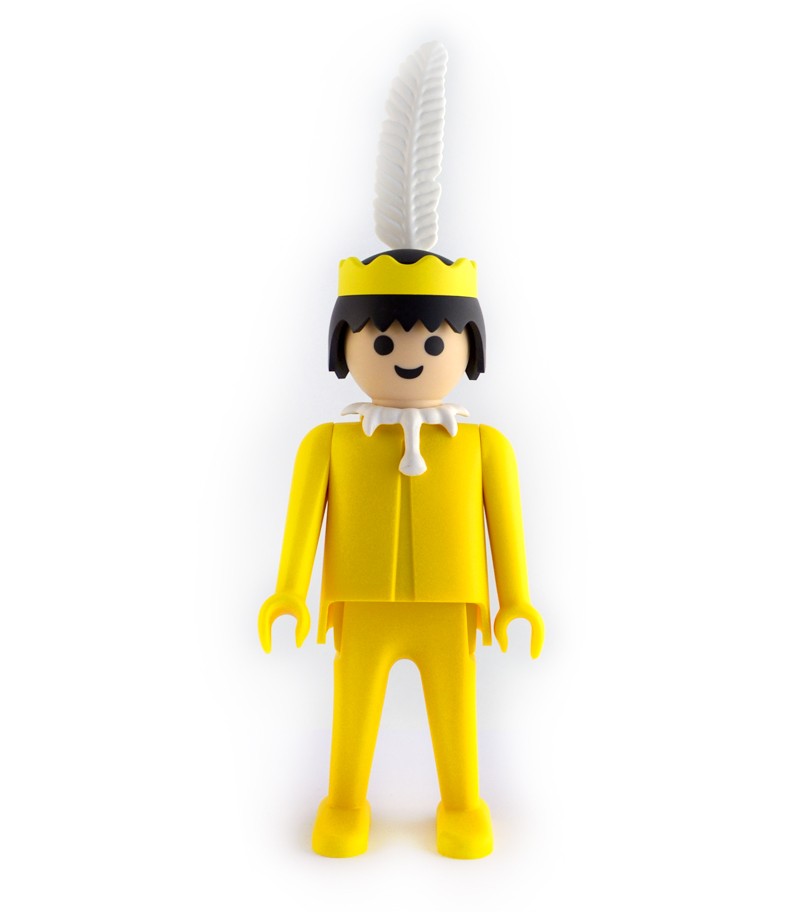 PLAYMOBIL: L'INDIEN JAUNE - figurine de collection en ABS 30 cm