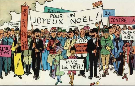 Carte De Vœux Tim & Struppi (Tintin) – Piotr Szut – Série 12 – Moulinsart 1972 – Édition Limitée