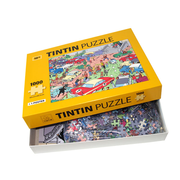 TINTIN: RALLYE - puzzle 1000 pièces 50 x 66.5 cm