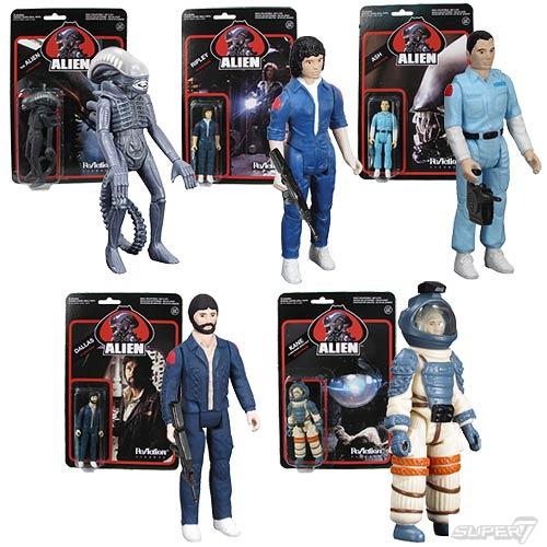 ALIEN: ReAction Figures - assortiment de 5 figurines articulées